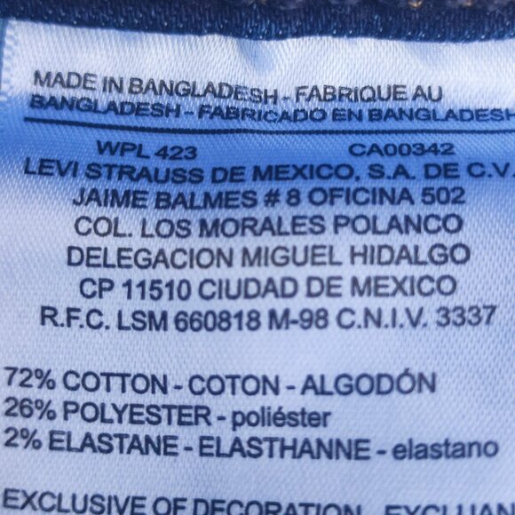 Denizen from Levi's jeans women's size 12 W31 ink blue colour Modern Slim Cuffed - Picture 8 of 13